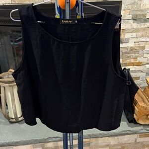 Black Sleeveless Top